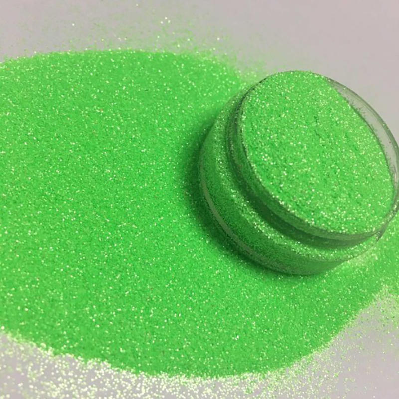 Glitter factory non-toxic pet glitter for crafts  art pearl fluorescent green glitter