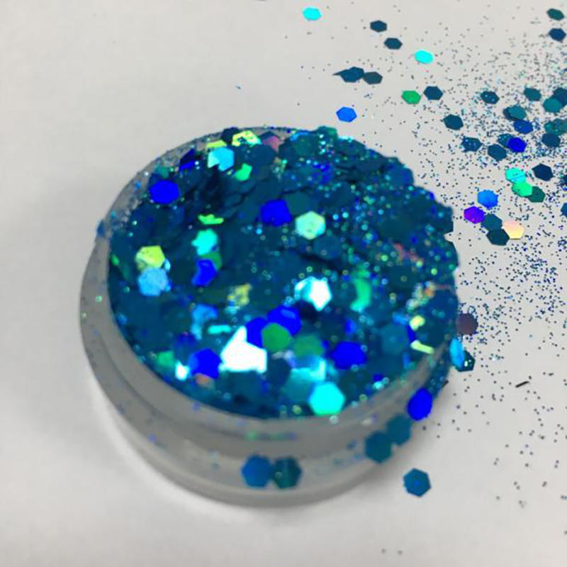 Hot selling holographic chunky glitter powder for Christmas CG7