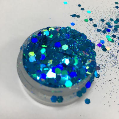 Hot selling holographic chunky glitter powder for Christmas CG7