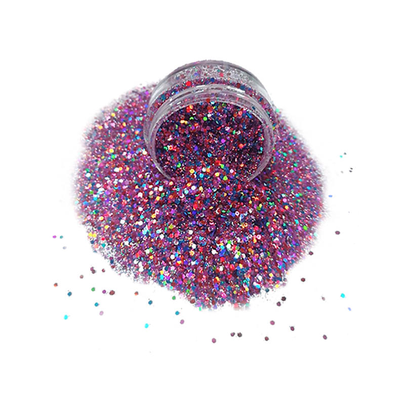 Supply polyester cosmetic chunky glitter powder for face and body decoration