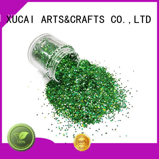 XUCAI Brand crafts holographic glitter material factory