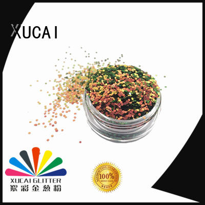 XUCAI various shape colors glitter quick shipping for printing