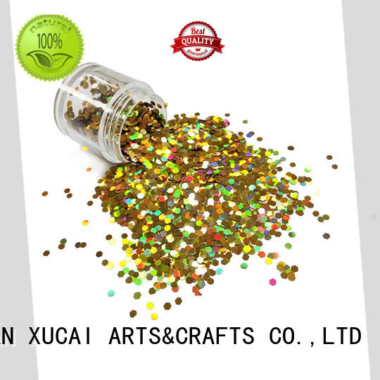 XUCAI solvent resistant face and body glitter manufacturer for crafts