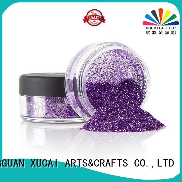 XUCAI wholesale glitter with pe inner pack for leather