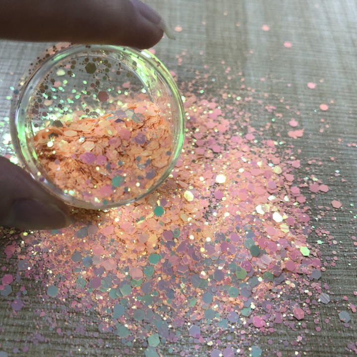 Wholesale Cm Series Chunk, Holographic Shape Glitter Powder Chunky Glitter Hair Eye Face Body Makeup Loose Cosmetic Glitter
