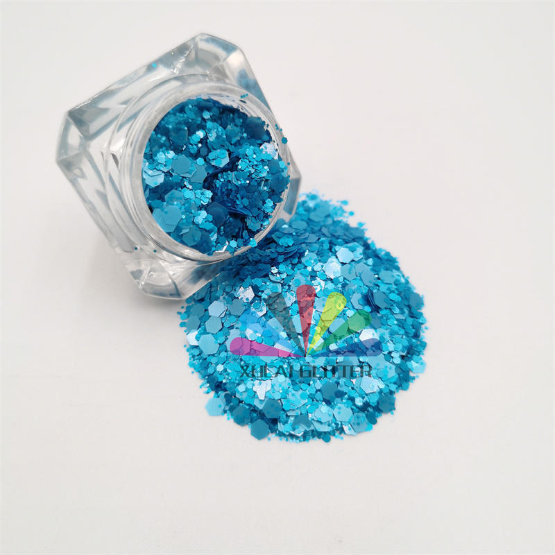 XUCAI glitter powder factory wholesale eco-friendly colorful chunky glitter in bulk