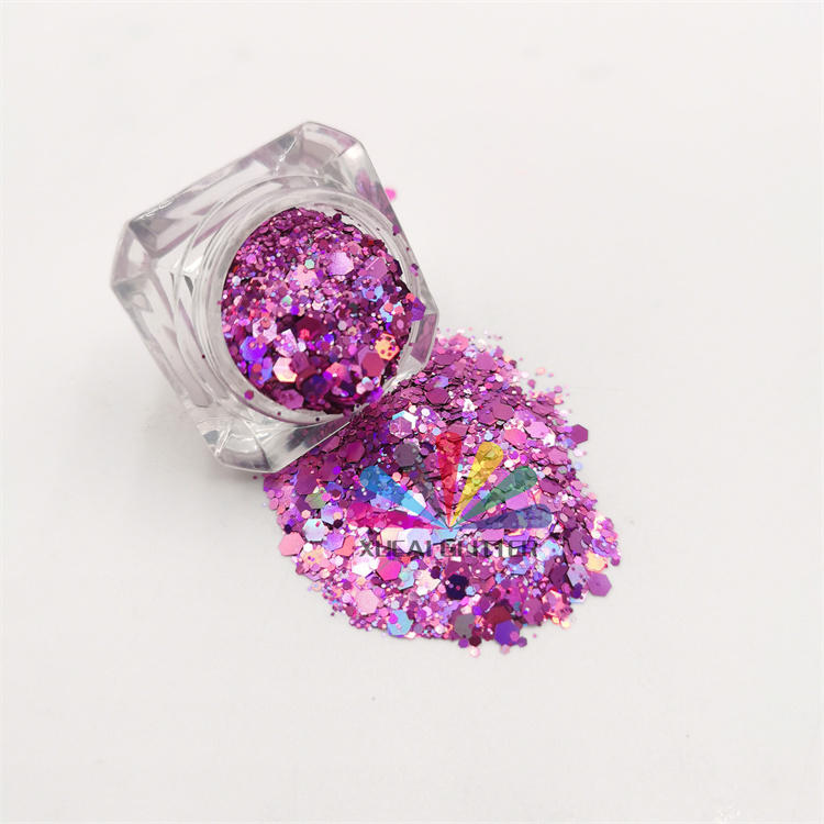 High Quality Bulk Polyester loose Glitter for sparkling neon colors glitter
