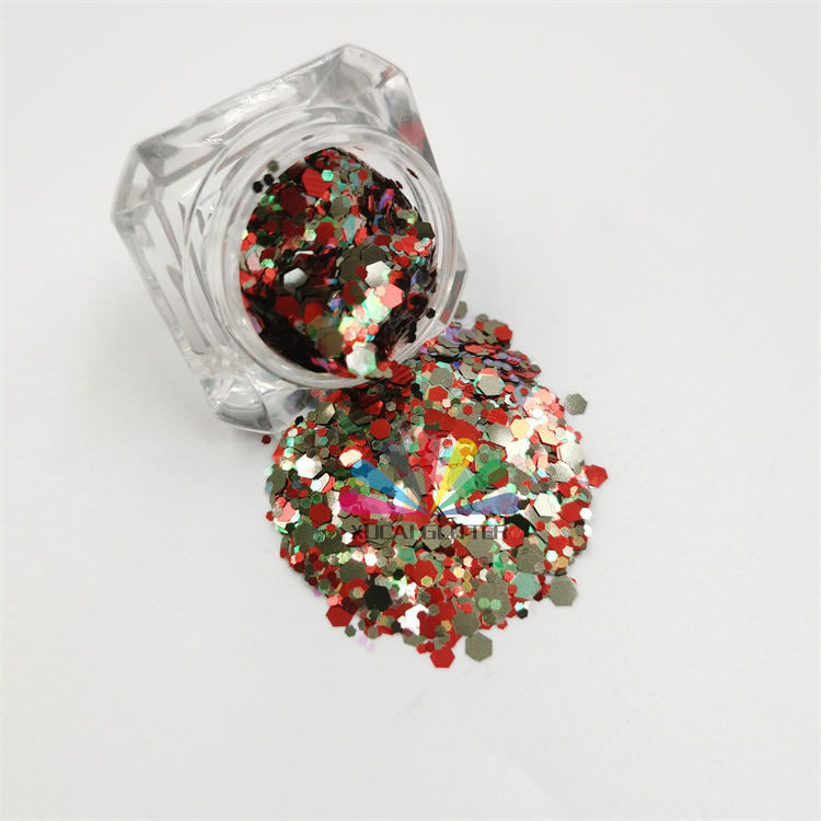 High Quality Festive Decoration Bulk Mix Shaped Glitter for Christmas/Halloween/New Year