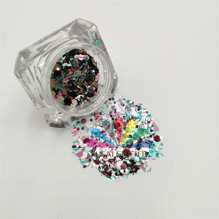 1KG Chunky color Shifting Polyester Glitter Factory wholesale