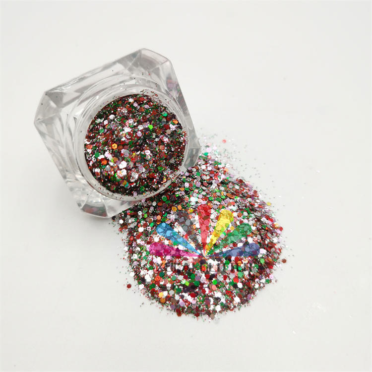 Xucai glitter powder Polyester glitter bulk for Nail