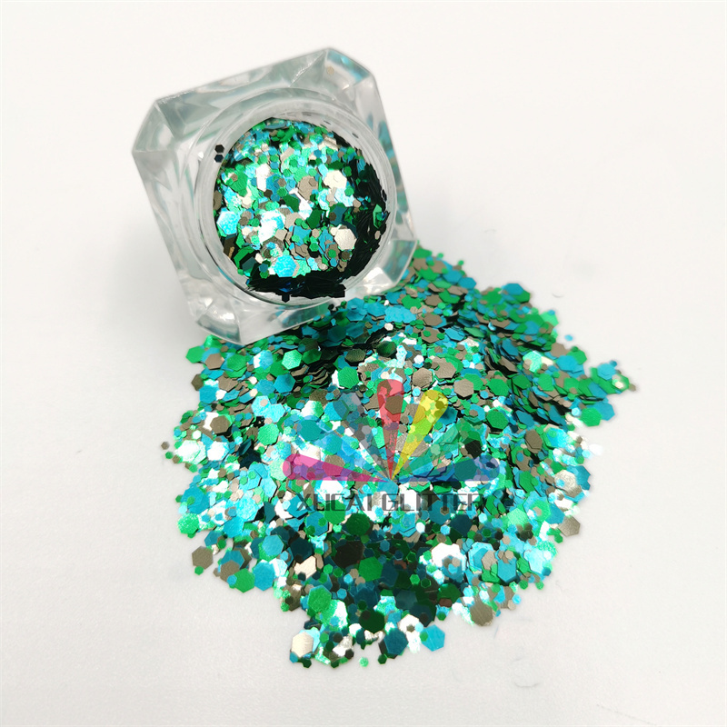 xucai factory wholesale top quality chunky bulk glitter tumbler chunky glitter