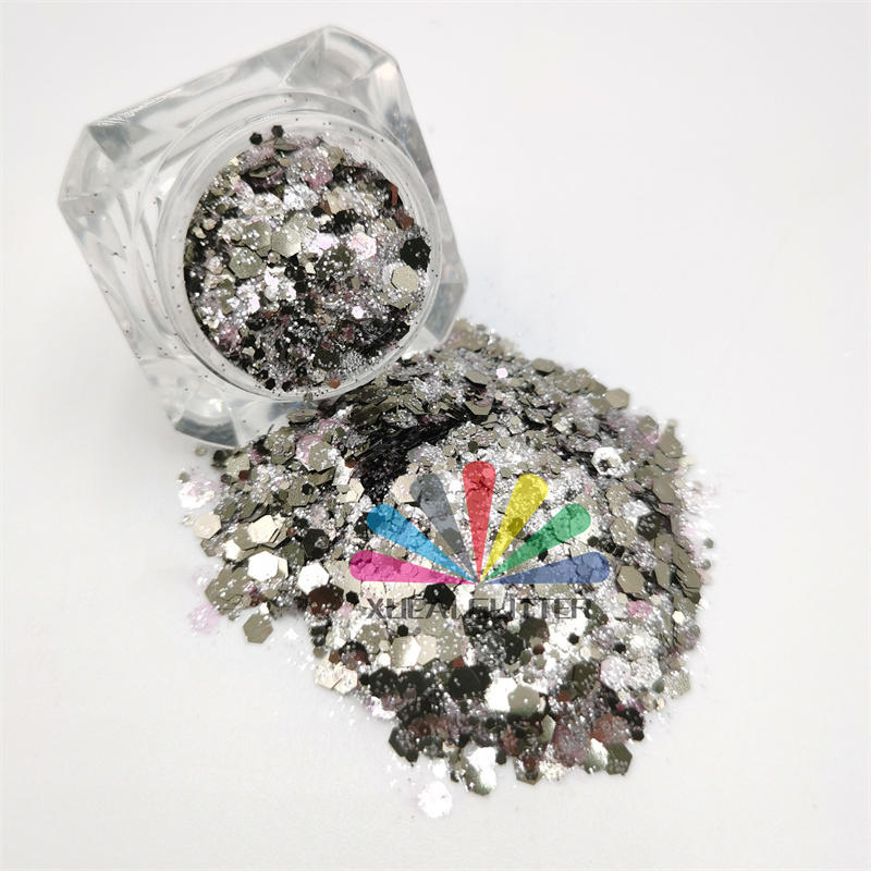 xucai factory polyester glitter wholesale top quality chunky bulk glitter