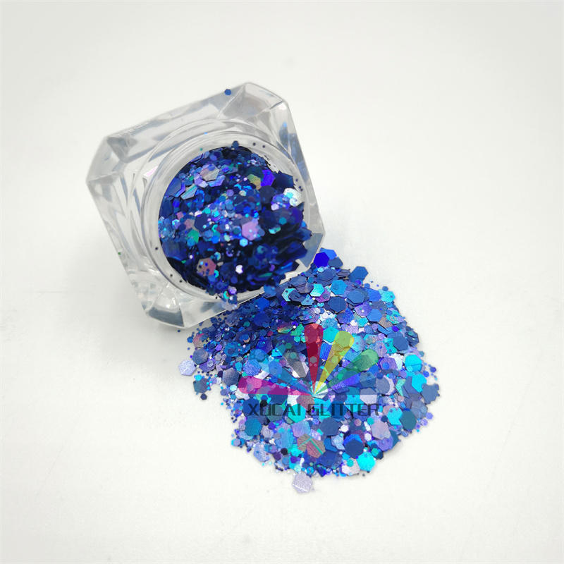 xucai factory wholesale glitter polyester bulk glitter