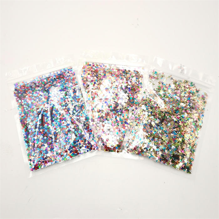 xucai factory wholesale top quality chunky bulk glitter solvent resistant glitter